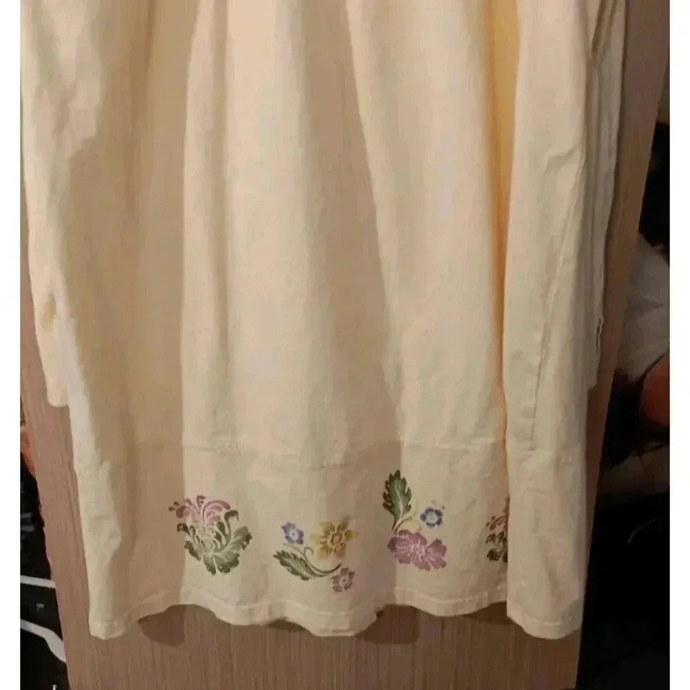 Jaclyn Smith Sport (L)‎ 2- Piece Maxi Skirt Set Women's Yellow Floral - Picture 7 of 8